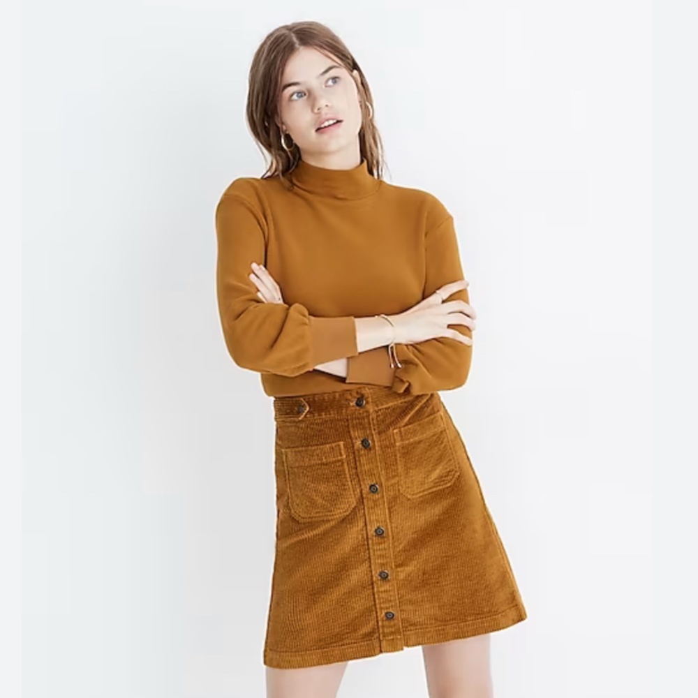 Madewell Corduroy A-Line Mini Skirt